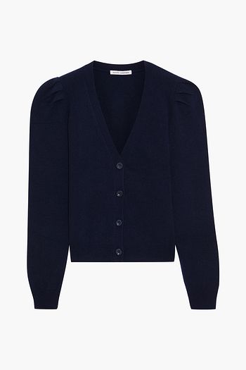 AUTUMN CASHMERE Gathered cashmere cardigan