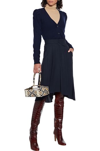 AUTUMN CASHMERE Gathered cashmere cardigan