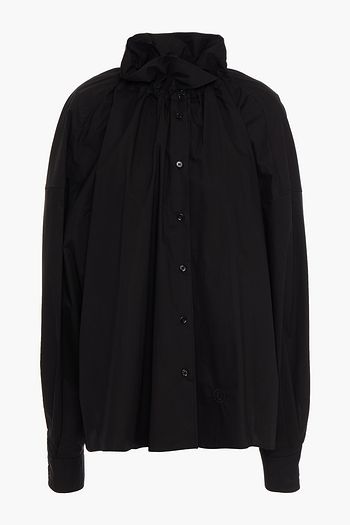 MM6 MAISON MARGIELA Oversized-Hemd aus Baumwollpopeline mit Rüschen