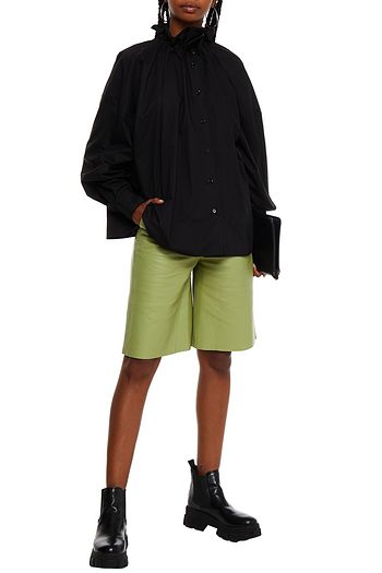 MM6 MAISON MARGIELA Oversized-Hemd aus Baumwollpopeline mit Rüschen