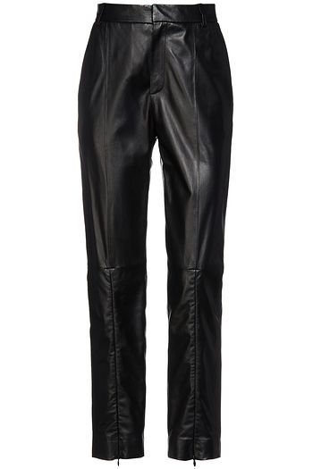 MM6 MAISON MARGIELA Cropped Hose mit geradem Bein aus Leder