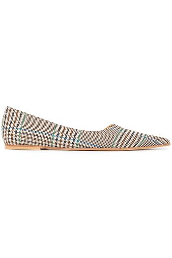 MM6 MAISON MARGIELA Prince of Wales checked jacquard point-toe flats