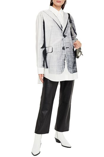 MM6 MAISON MARGIELA Bedrucktes Oversized-Hemd aus Baumwollpopeline