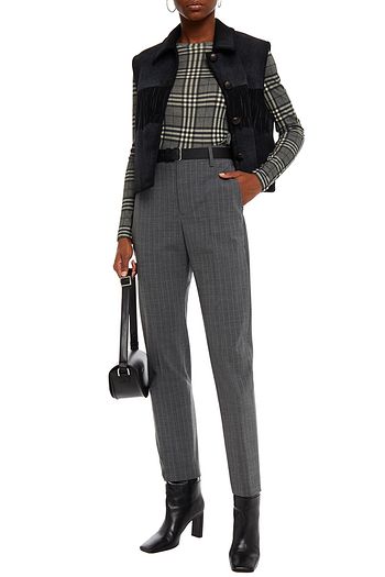 MM6 MAISON MARGIELA Hose mit geradem Bein aus Webstoff mit Nadelstreifen