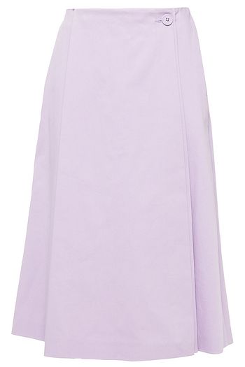 MM6 MAISON MARGIELA Midi-Wickelrock aus Twill aus einer Baumwollmischung