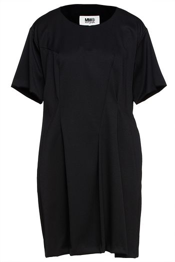 MM6 MAISON MARGIELA Minikleid aus Twill mit Falten