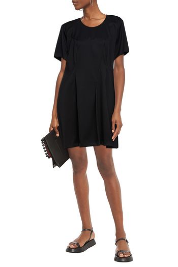 MM6 MAISON MARGIELA Minikleid aus Twill mit Falten