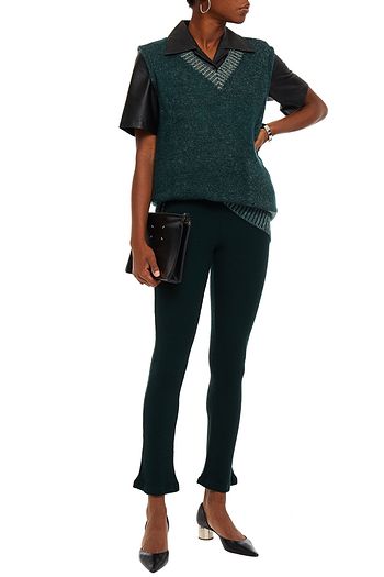 MM6 MAISON MARGIELA Ribbed wool-blend leggings