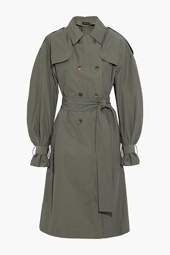 MR & MRS ITALY Belted cotton-blend gabardine trench coat