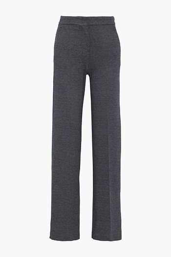 MAX MARA Nolana Prince of Wales checked wool-blend wide-leg pants