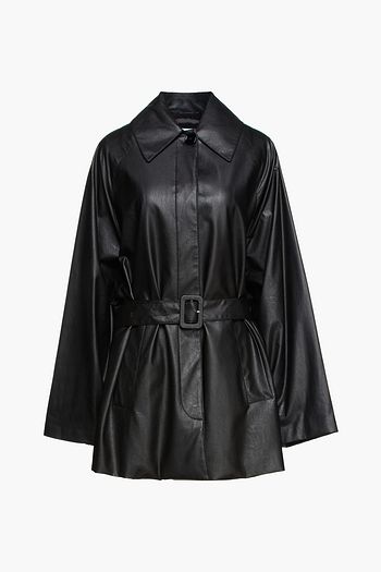 MM6 MAISON MARGIELA Belted faux leather coat