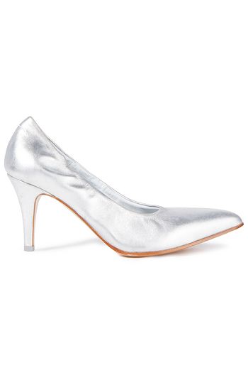 MM6 MAISON MARGIELA Pumps aus Metallic-Leder mit Raffung