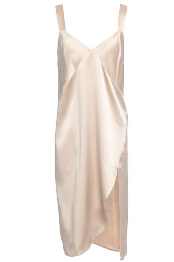 MICHELLE MASON Split-front silk-charmeuse dress