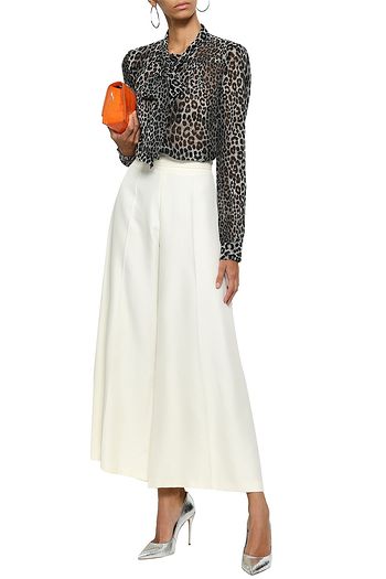 VALENTINO Silk-shantung culottes