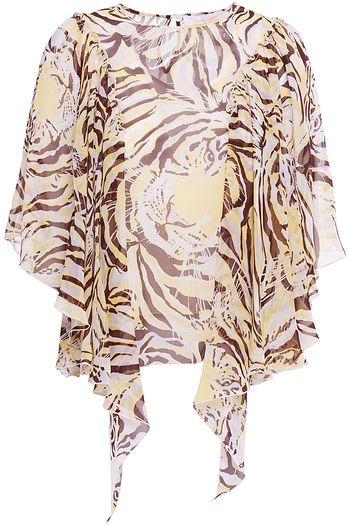 SEE BY CHLOÉ Ruffled printed silk-voile blouse