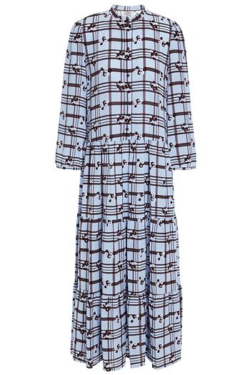 BAUM UND PFERDGARTEN Aia printed hammered-crepe midi dress