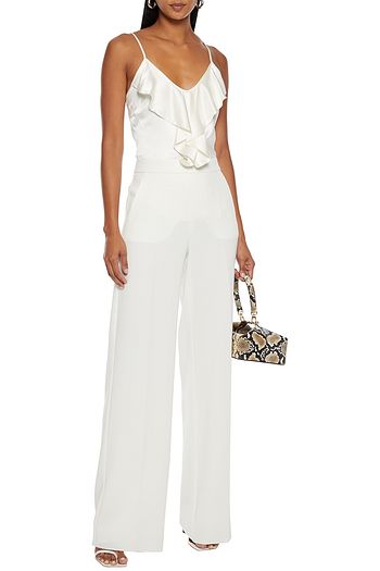 MAX MARA Edile ruffled silk-satin camisole