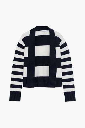 MAX MARA Torquay striped wool and cashmere-blend cardigan