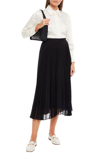 SANDRO Satin-jacquard shirt