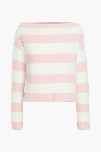 ALICE + OLIVIA Bauer striped knitted sweater