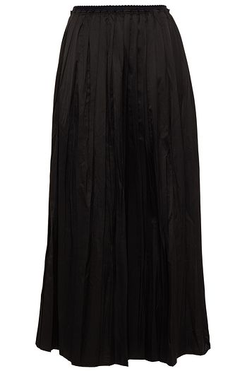 MM6 MAISON MARGIELA Plissierter Midirock aus Satin aus einer Baumwollmischung in Knitteroptik