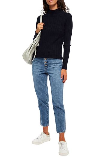 J BRAND Ribbed cashmere turtleneck sweater