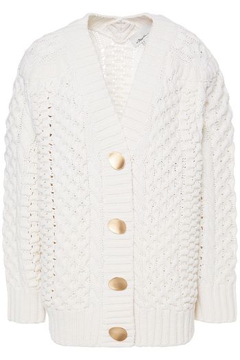 3.1 PHILLIP LIM Cable-knit wool-blend cardigan