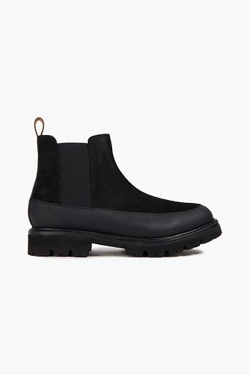 GRENSON Abner leather-trimmed suede Chelsea boots