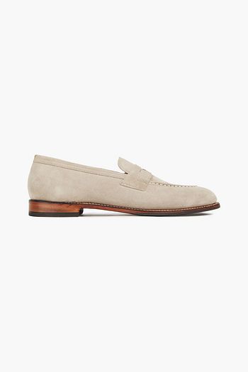 GRENSON Lloyd Pennyloafers aus Veloursleder