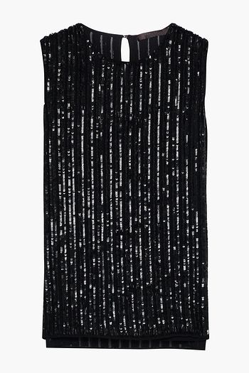 MAX MARA Asia sequined chiffon top