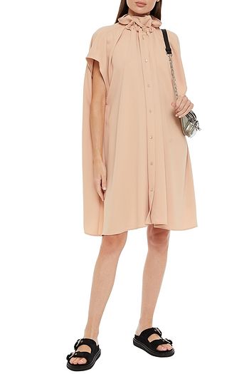 MM6 MAISON MARGIELA Gerafftes Oversized-Kleid aus Crêpe