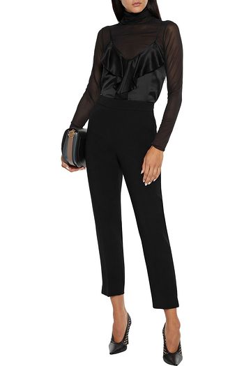 MAX MARA Edile ruffled silk-satin camisole