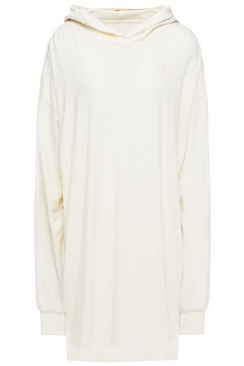 MM6 MAISON MARGIELA Oversized-Minikleid aus Jersey mit Flammgarneffekt und Kapuze