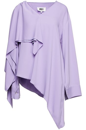 MM6 MAISON MARGIELA Asymmetric draped crepe top