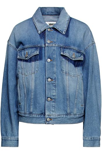 MM6 MAISON MARGIELA Jeansjacke in ausgewaschener Optik