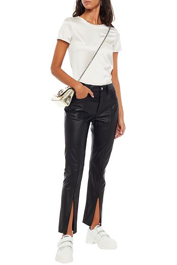 MM6 MAISON MARGIELA Leather straight-leg pants