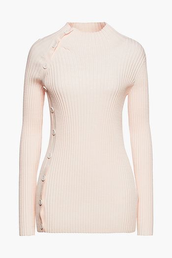 MM6 MAISON MARGIELA Gerippter Pullover mit Zierknöpfen