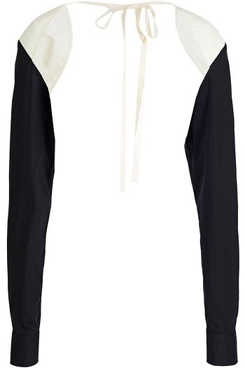 MM6 MAISON MARGIELA Handschuhe aus Baumwollpopeline mit Canvas-Besatz