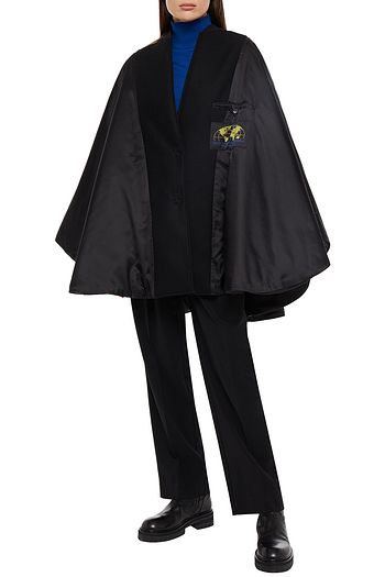 MM6 MAISON MARGIELA Appliquéd satin-twill and felt cape