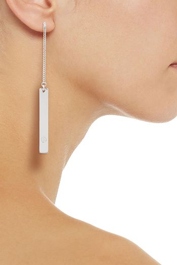 MM6 MAISON MARGIELA Silberfarbene Ohrringe