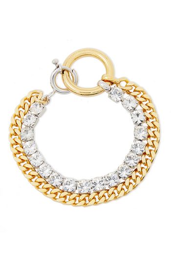 MM6 MAISON MARGIELA Gold and silver-tone crystal bracelet