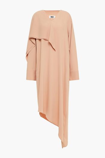 MM6 MAISON MARGIELA Drapiertes Midikleid aus Crêpe