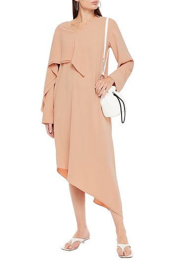 MM6 MAISON MARGIELA Drapiertes Midikleid aus Crêpe