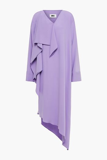 MM6 MAISON MARGIELA Drapiertes Midikleid aus Crêpe