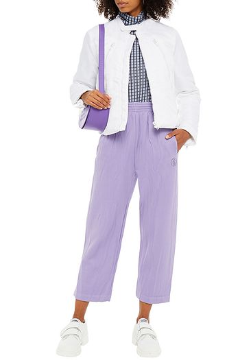 MM6 MAISON MARGIELA Cropped Track Pants aus Frottee aus einer Baumwollmischung