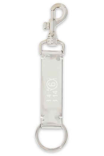 MM6 MAISON MARGIELA Metallic leather keychain