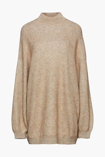 BRUNELLO CUCINELLI Melierter Strickpullover mit Metallic-Effekt