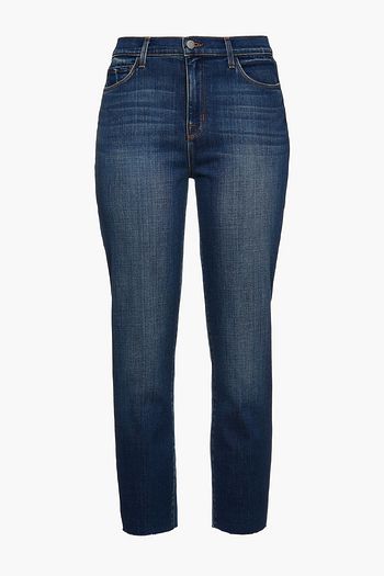 L'AGENCE ハイライズ クロップド スリムレッグ ジーンズ
