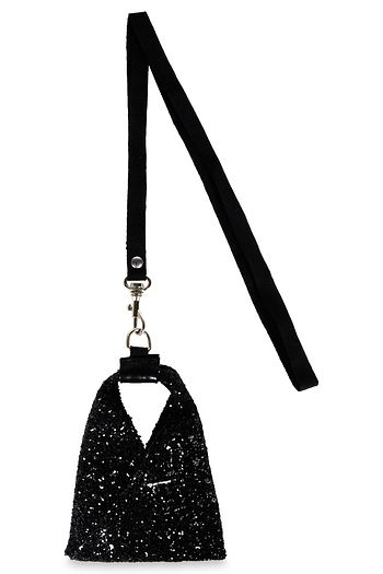 MM6 MAISON MARGIELA Schlüsselanhänger aus Kunstleder mit Glitter-Finish