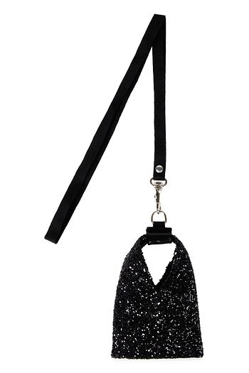 MM6 MAISON MARGIELA Schlüsselanhänger aus Kunstleder mit Glitter-Finish